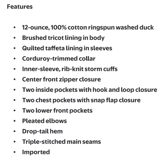 Carhartt Wash Duck Insulated Traditional Loose Fit Style DJ4480-M Mens Size 2XL - Picture 16 of 16